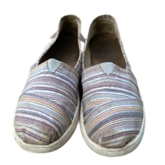 Toms Girls Slip On Shoes Size 2 - Picture 2 of 7